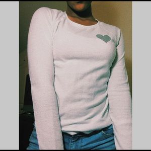 White Shirt With A Heart